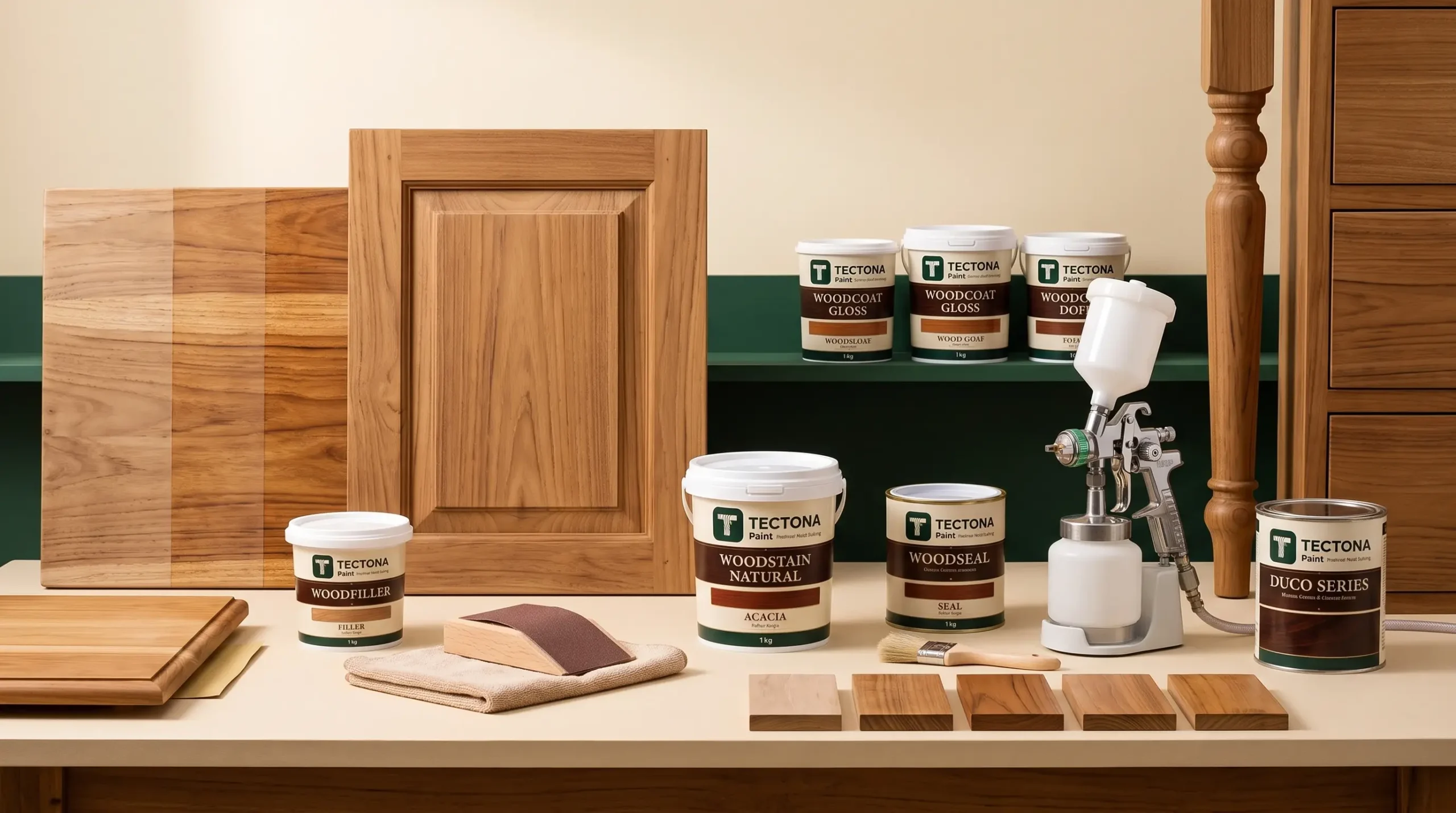 Finishing furniture kayu dengan produk Tectona