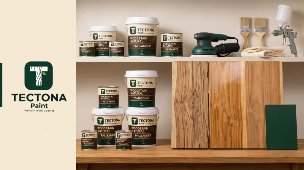 thumbnail finishing kayu jati natural dengan sistem Tectona