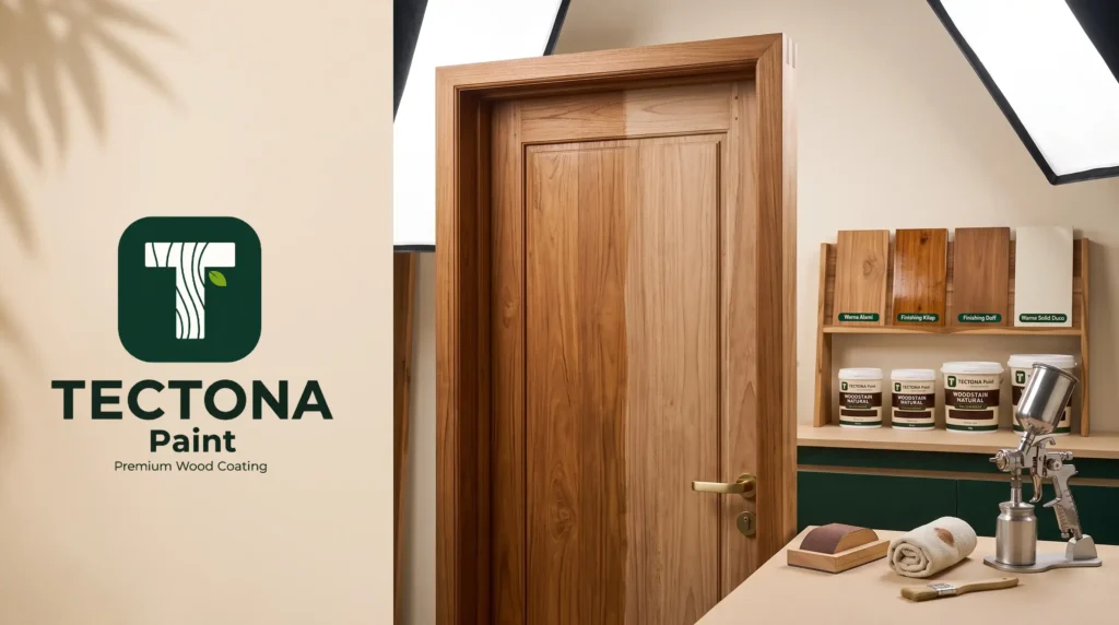 thumbnail finishing kusen pintu kayu dengan produk Tectona