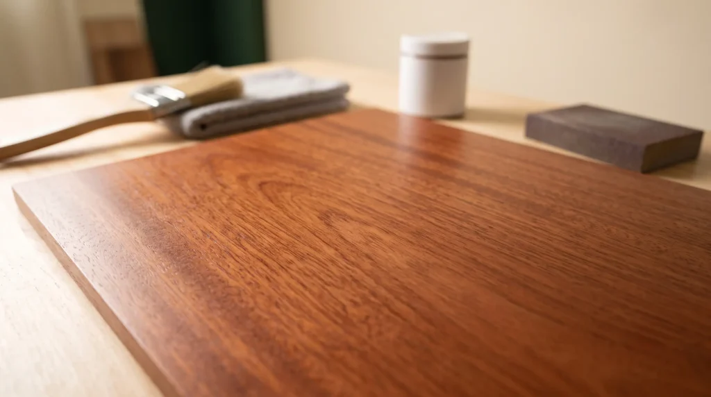 Warna Cherry Kayu Tectona untuk finishing furniture water based