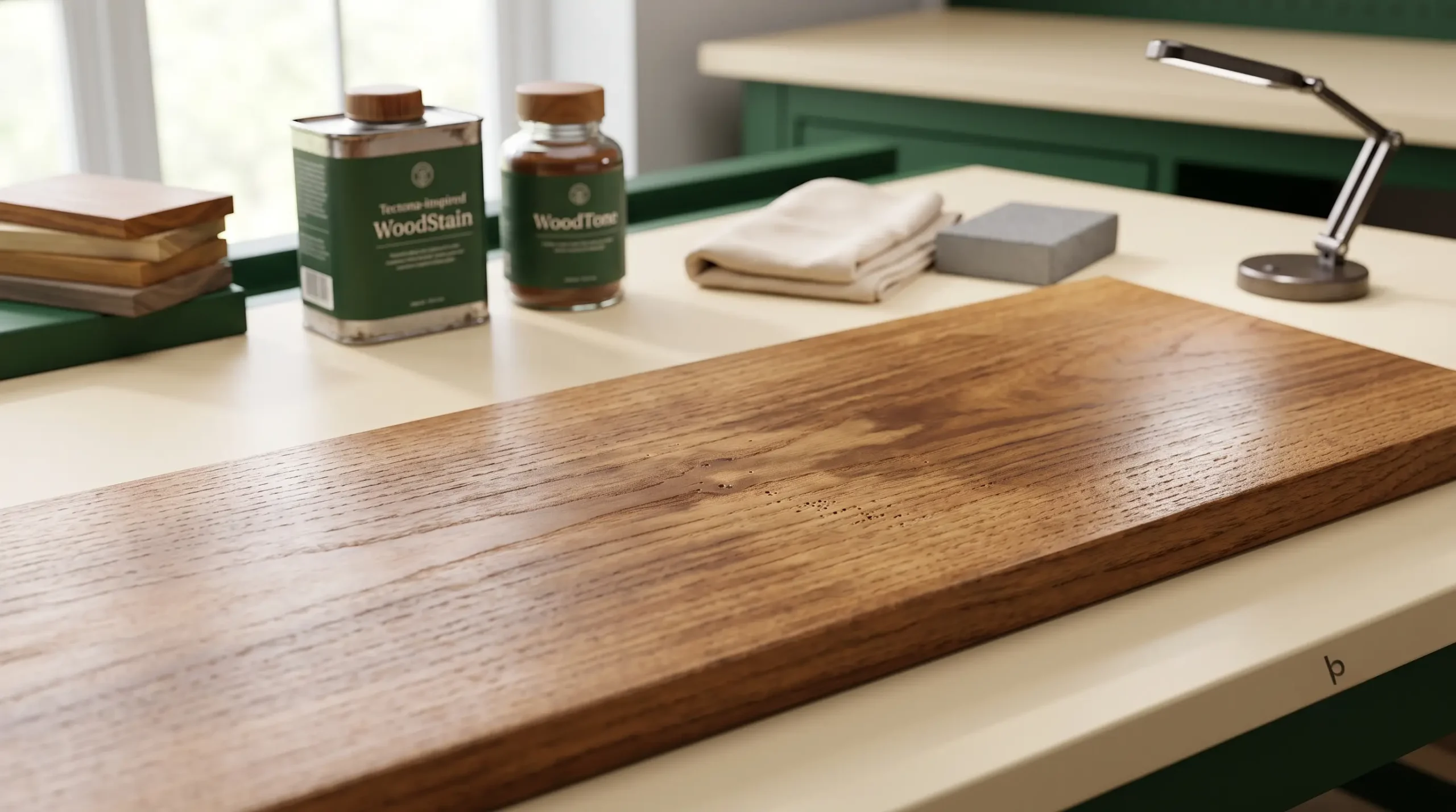 Warna kayu belang saat finishing natural
