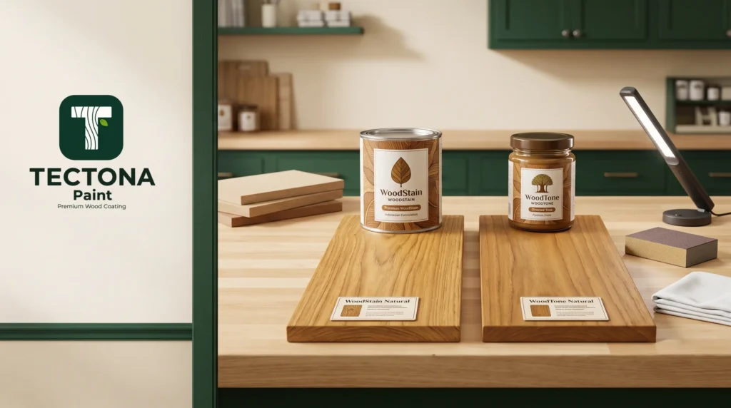 thumbnail WoodStain vs WoodTone dalam sistem finishing Tectona